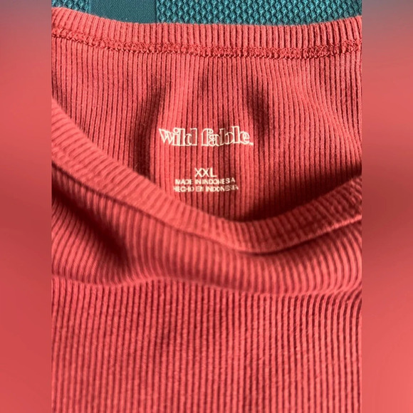 Wild fable crop top plus size xxl dark pink - Picture 2 of 3